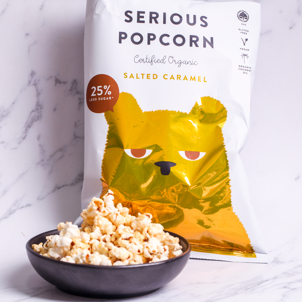 Organic Popcorn, Salted Caramel - Serious Food Co